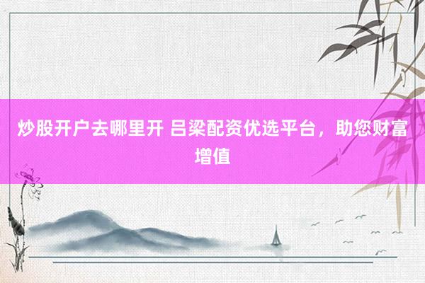 炒股开户去哪里开 吕梁配资优选平台，助您财富增值