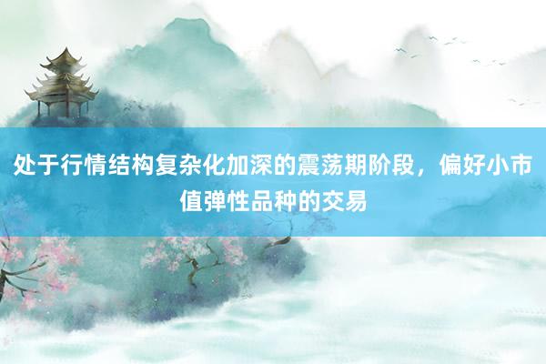 处于行情结构复杂化加深的震荡期阶段,偏好小市值弹性品种的交易