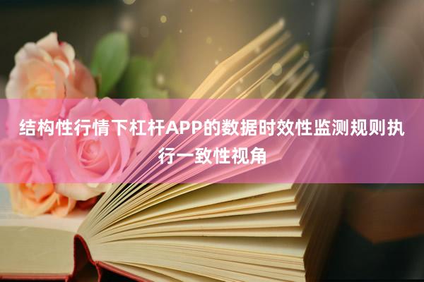 结构性行情下杠杆APP的数据时效性监测规则执行一致性视角